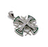Sterling Silver Enamel Jerusalem Cross Pendant